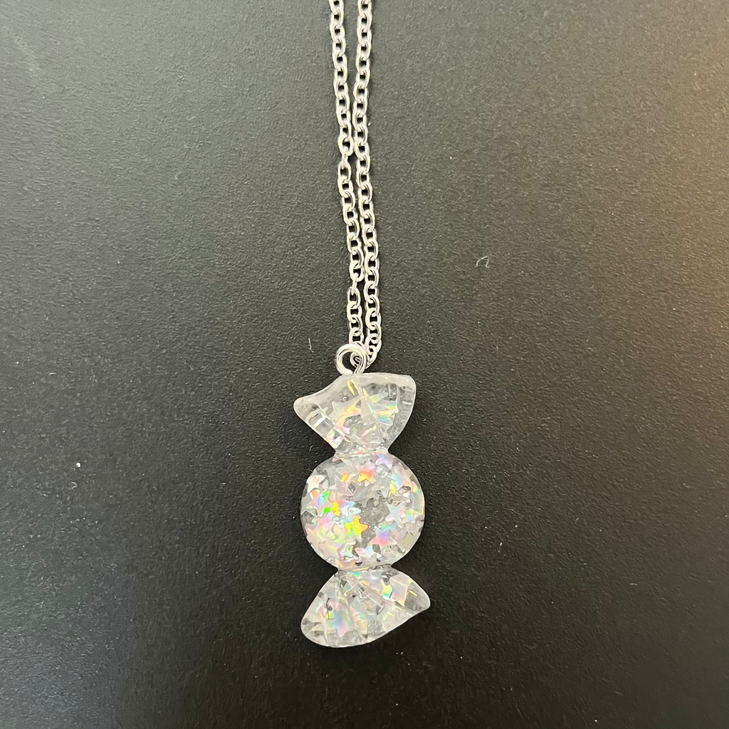 Collier bonbon (Blanc)