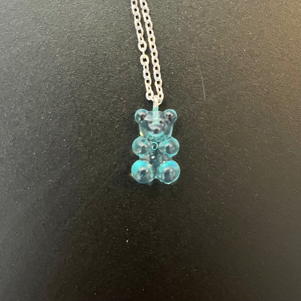 Collier oursons (Bleu ciel)